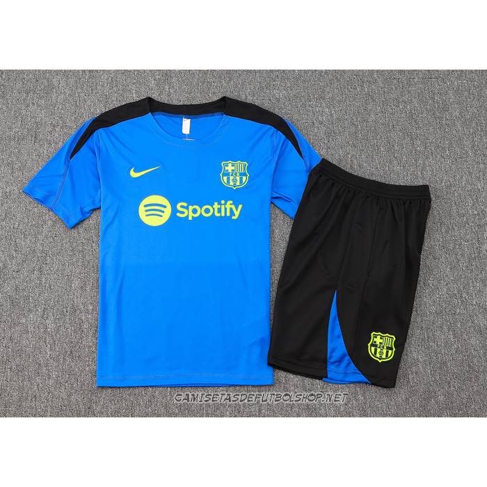 Chandal del Barcelona 24-25 Manga Corta Azul - Pantalon Corto
